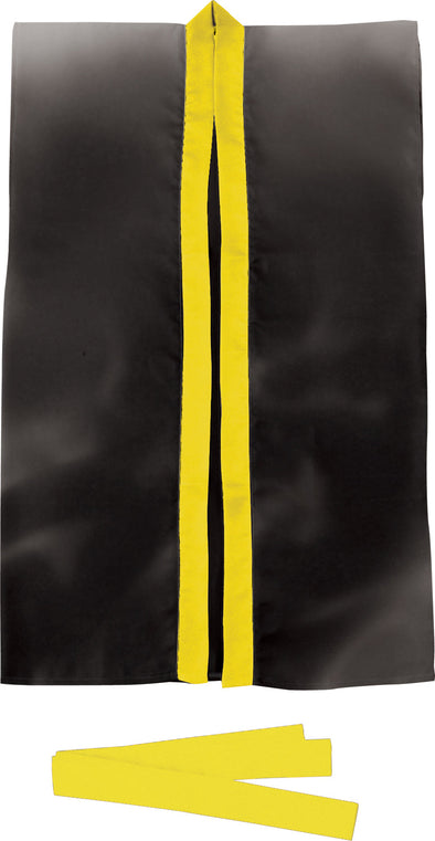 Satin long hip black (yellow collar) J (with headband)01