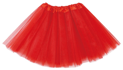 Fluffy skirt red tulle skirt01
