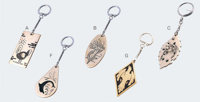 B oval brass key holder01