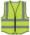 Safety reflective vest fluorescent yellow01