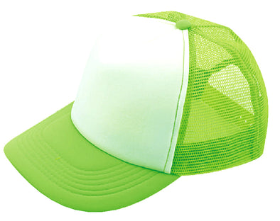 Event mesh cap fluorescent green x white 12401