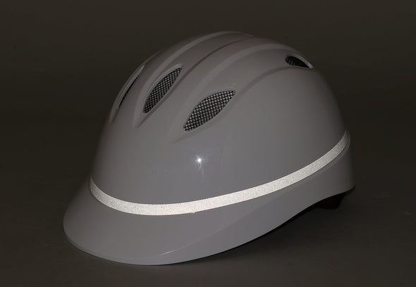Bicycle helmet with mesh + ventilation holes model L white01