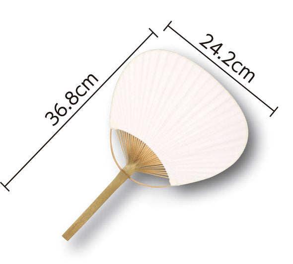 Fan white (bamboo)02