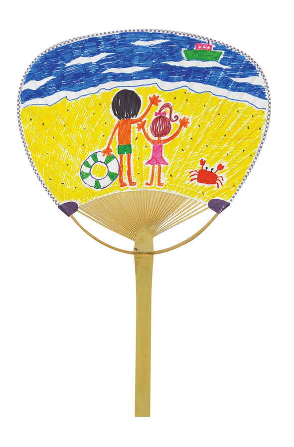 Fan white (bamboo)03