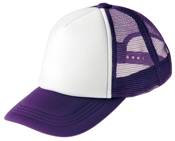 Event mesh cap purple x white 06701