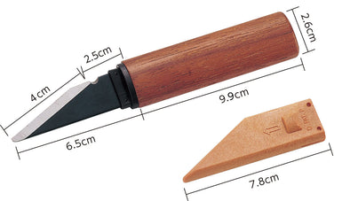 Brown short knife B, all steel, right hand01