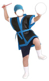 Colored non-woven fabric Eiser Uchikake Black (blue collar) J with obi01