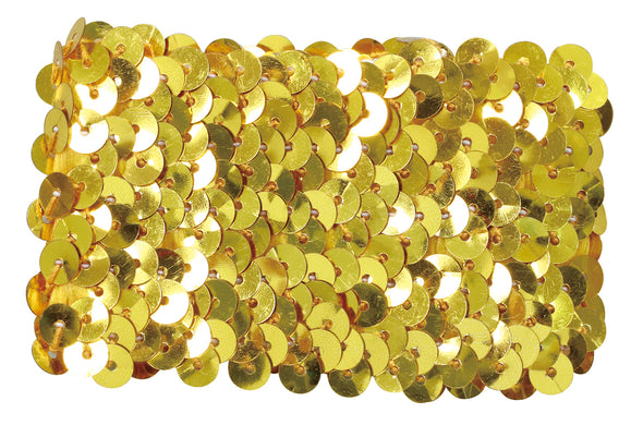 Metallic wrist band gold01