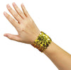 Metallic wrist band gold01