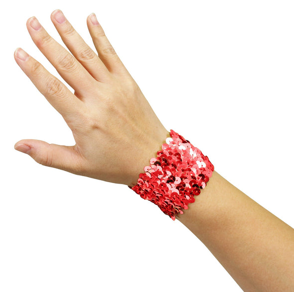 Metallic wristband red01