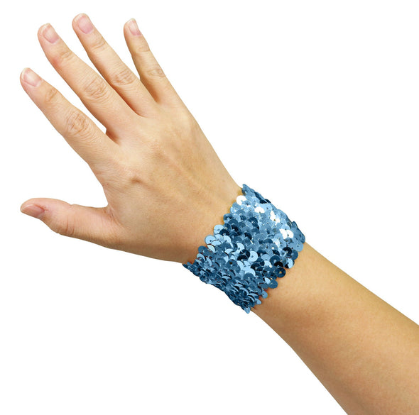Metallic wristband blue02