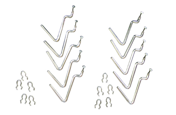 L-shaped hooks for perforated panels (set of 10)01