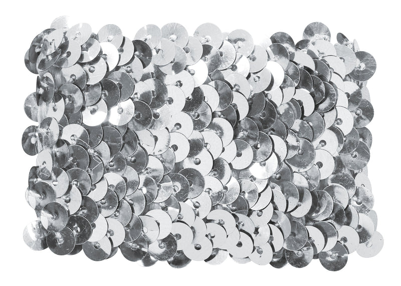 Metallic wristband silver