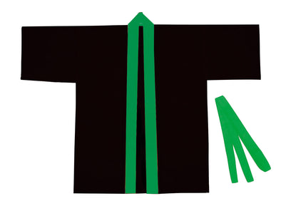Color Nonwoven Fabric Happy Children's J Black (Green Collar)01