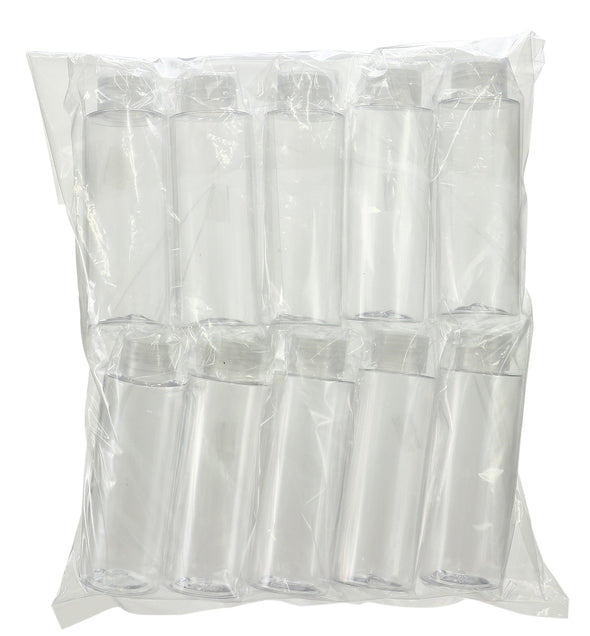 Transparent plastic bottle Φ40×120mm 10 pieces set01
