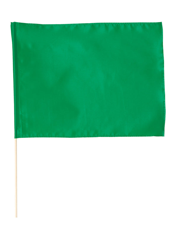 Satin small flag metallic green01