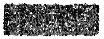 Metallic wide turban black01
