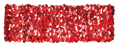 Metallic wide turban red01
