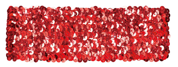 Metallic wide turban red01