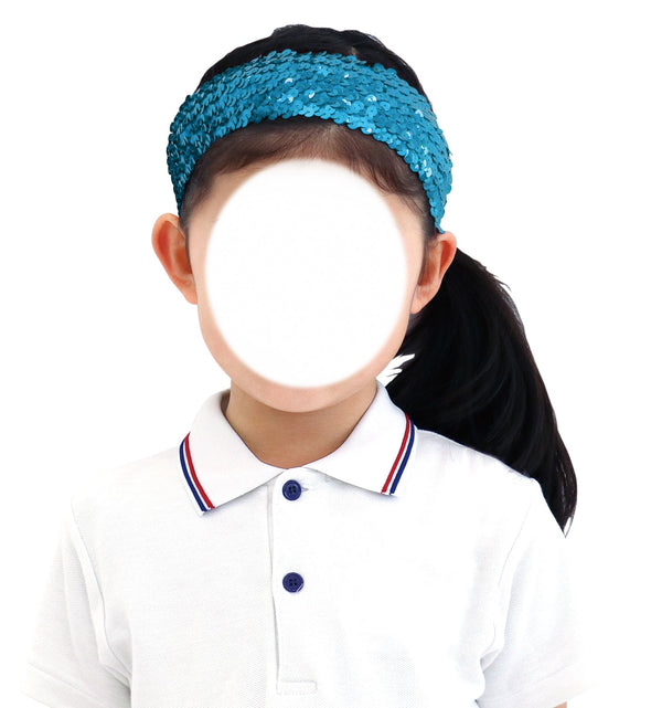 Metallic wide turban red01