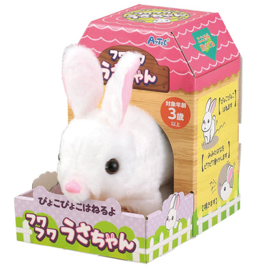 Fluffy bunny bouncing around01