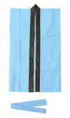 Long happy non-woven fabric light blue J (with headband)01