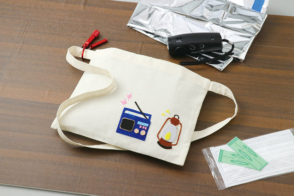 Disaster prevention sacosh (half-sewn)01