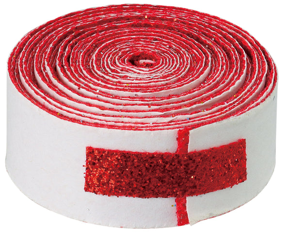 Glitter tape 2.5m roll red01