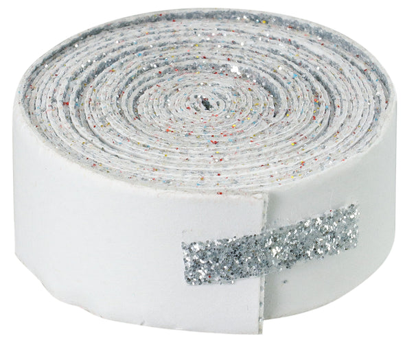 Glitter tape 2.5m roll silver01