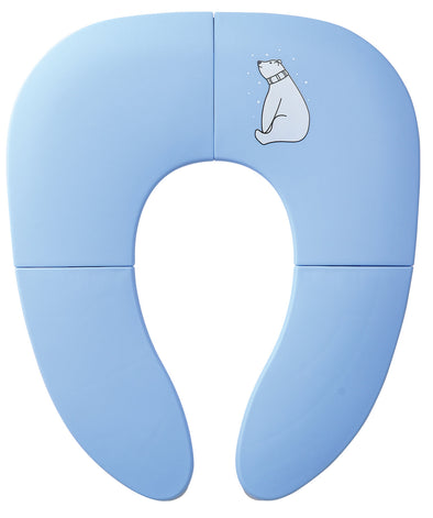 Foldable auxiliary toilet seat (blue)01