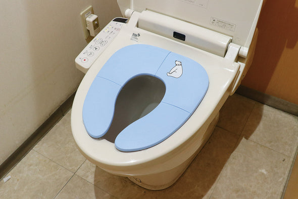 Foldable auxiliary toilet seat (blue)01