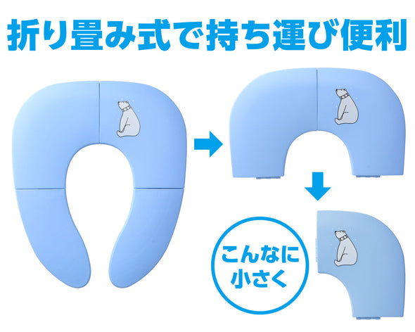 Foldable auxiliary toilet seat (blue)05