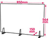 Splash prevention panel partition set extra large white R01