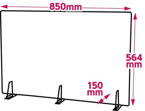 Splash prevention panel partition set extra large white R01