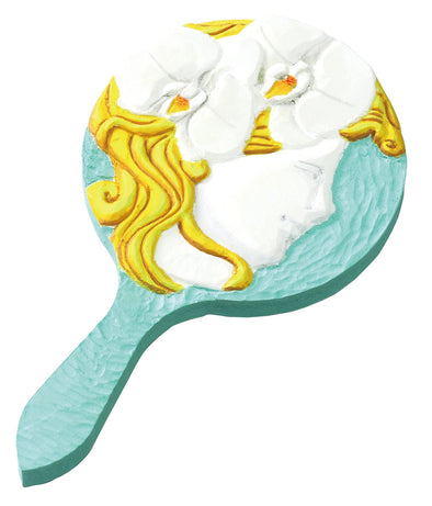 White carved board Hime mirror01