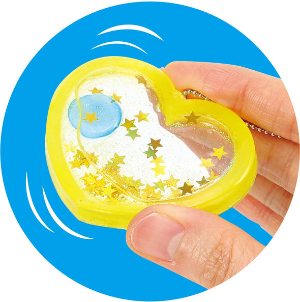 UV resin craft kit heart shaker key holder with silicone mold02