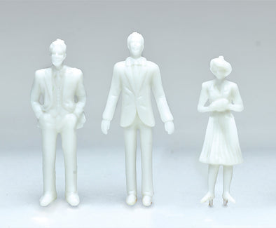 Diorama model figure (unpainted) 1/150 set of 1001