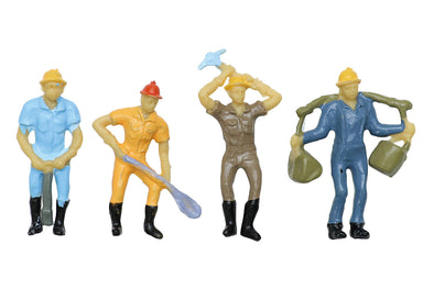 Diorama model construction site people 1/42 set of 1001