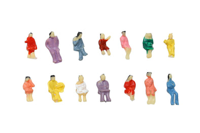 Diorama model sitting person 1/150 set of 1001