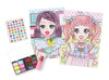 Comes with gemstone stickers! Makeup set coloring book01
