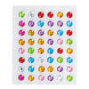 Comes with gemstone stickers! Makeup set coloring book05