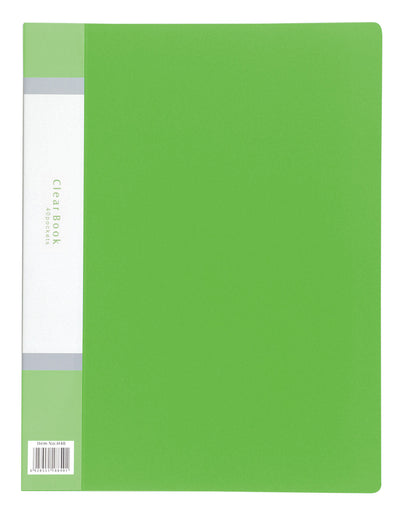 Clear book A4 vertical 40 pockets green01