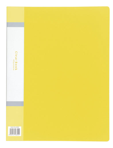 Clear book A4 vertical 40 pockets yellow01