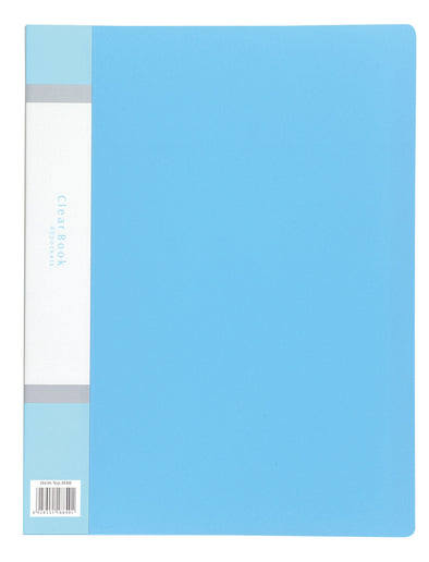 Clear book A4 vertical 40 pockets blue01