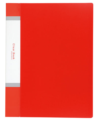 Clear book A4 horizontal 32 pockets red01