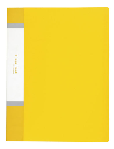 Clear book A4 horizontal 32 pockets yellow01