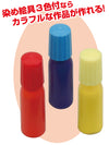 Paper making set with 3 colors of dyed paint07