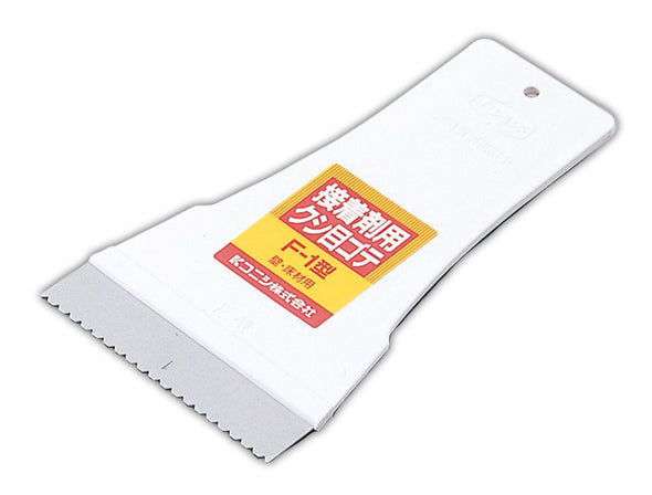 Cross-cut trowel for adhesive F-1 type01