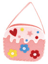 Handmade felt bag flower01
