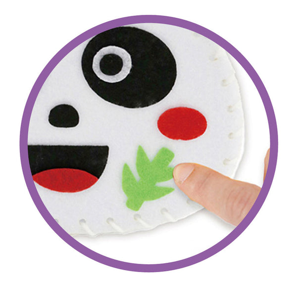 Handmade felt bag panda01